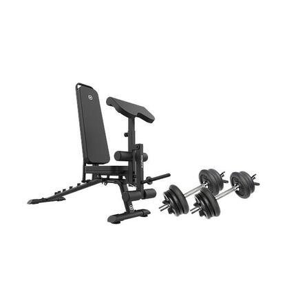 Pack Bodytone : Banc Réglable et 2 Sets d'Haltères Réglables