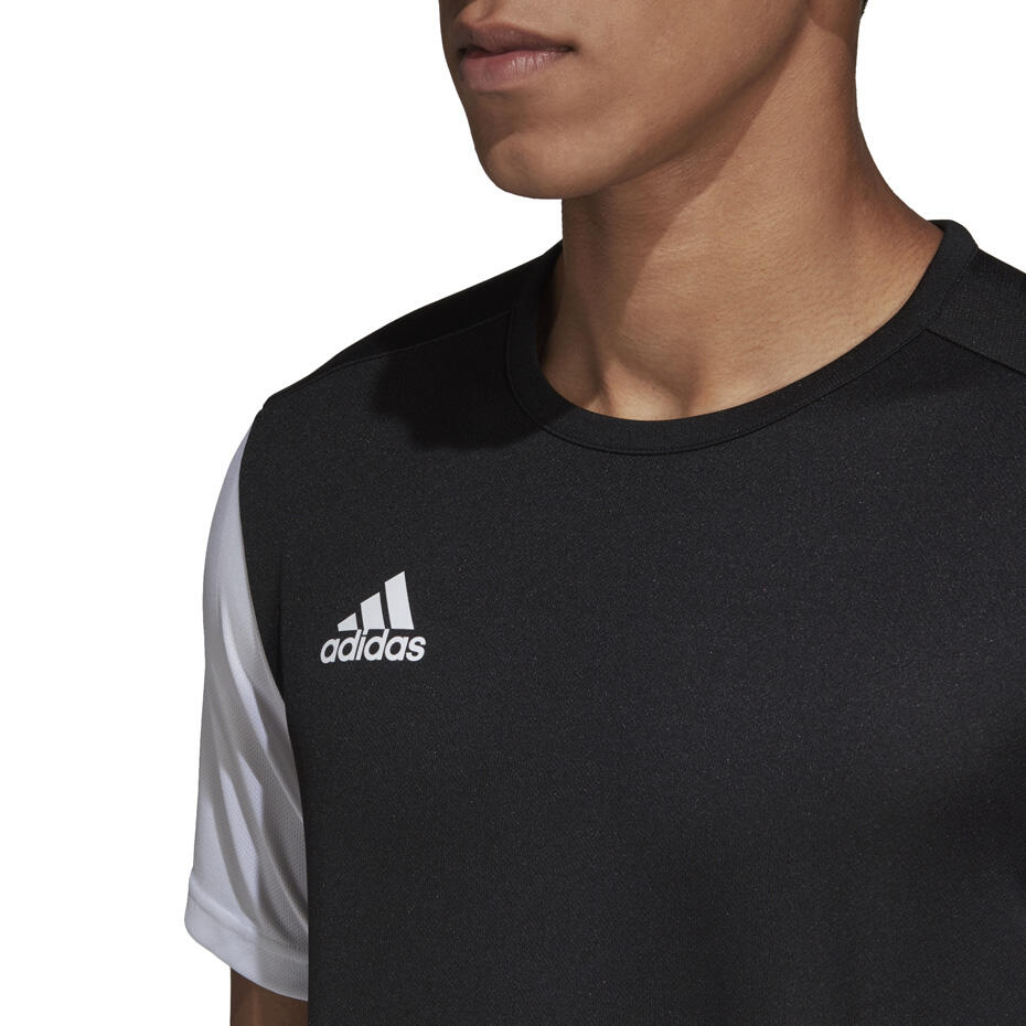 T-shirt da calcio uomo adidas nero 4/7