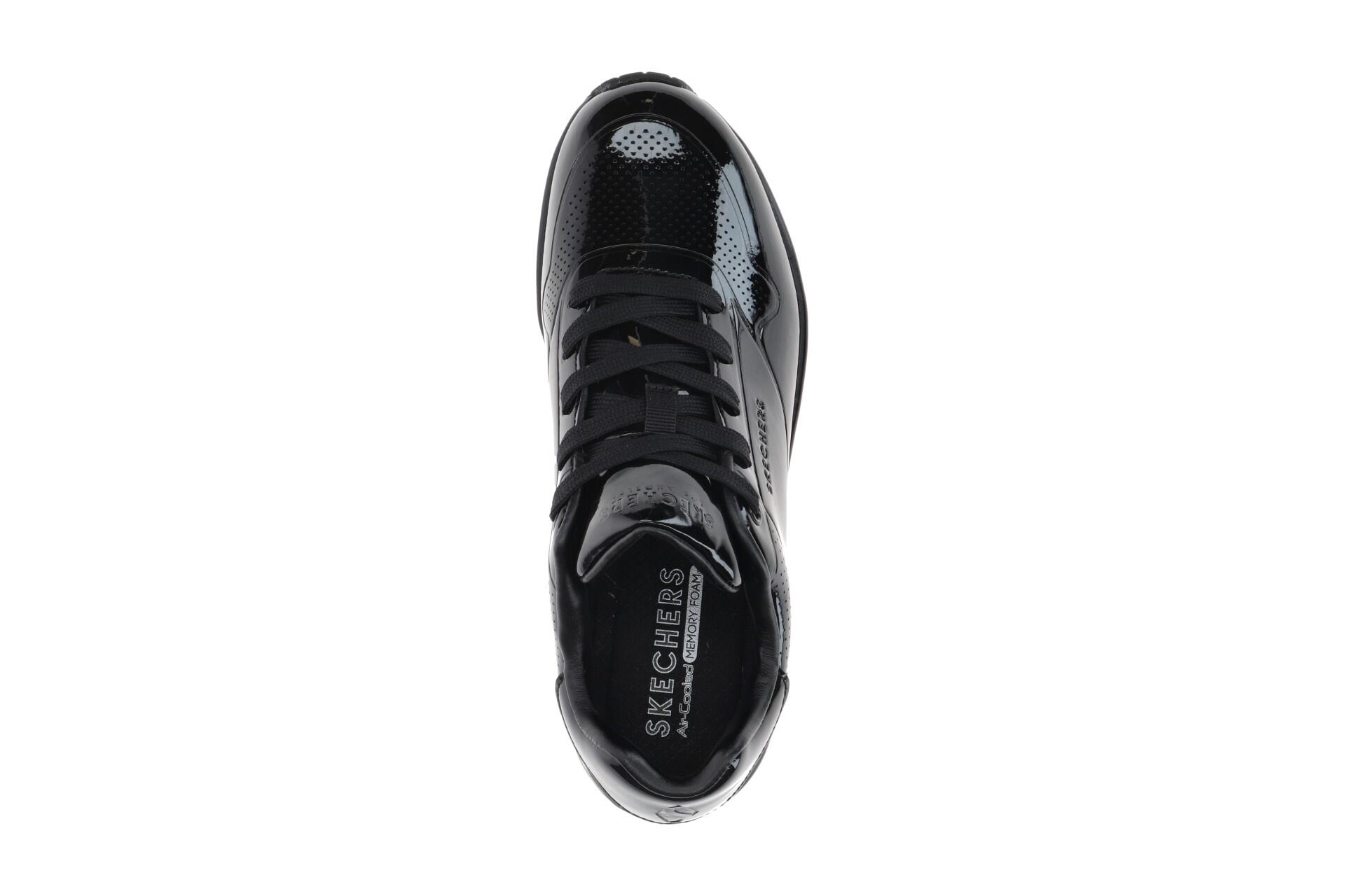 Turnschuhe Frau Skechers Verni Uno Shiny One Schwarz 6/7
