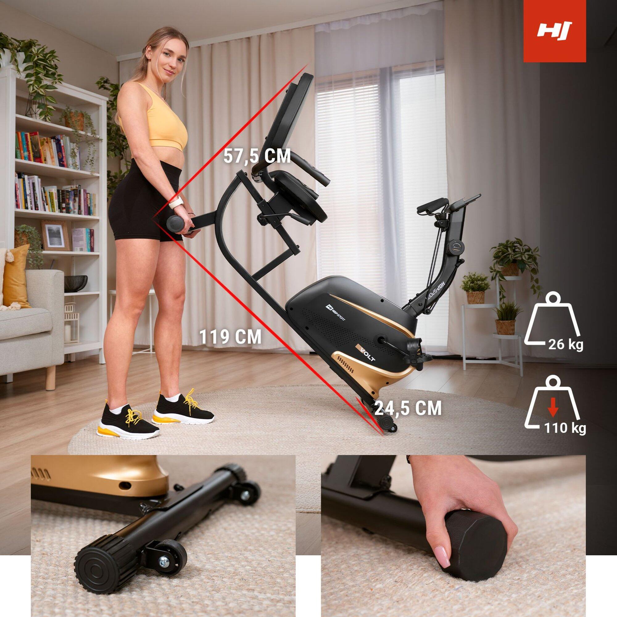 Vélo d'appartement couché magnétique Volt 4/7