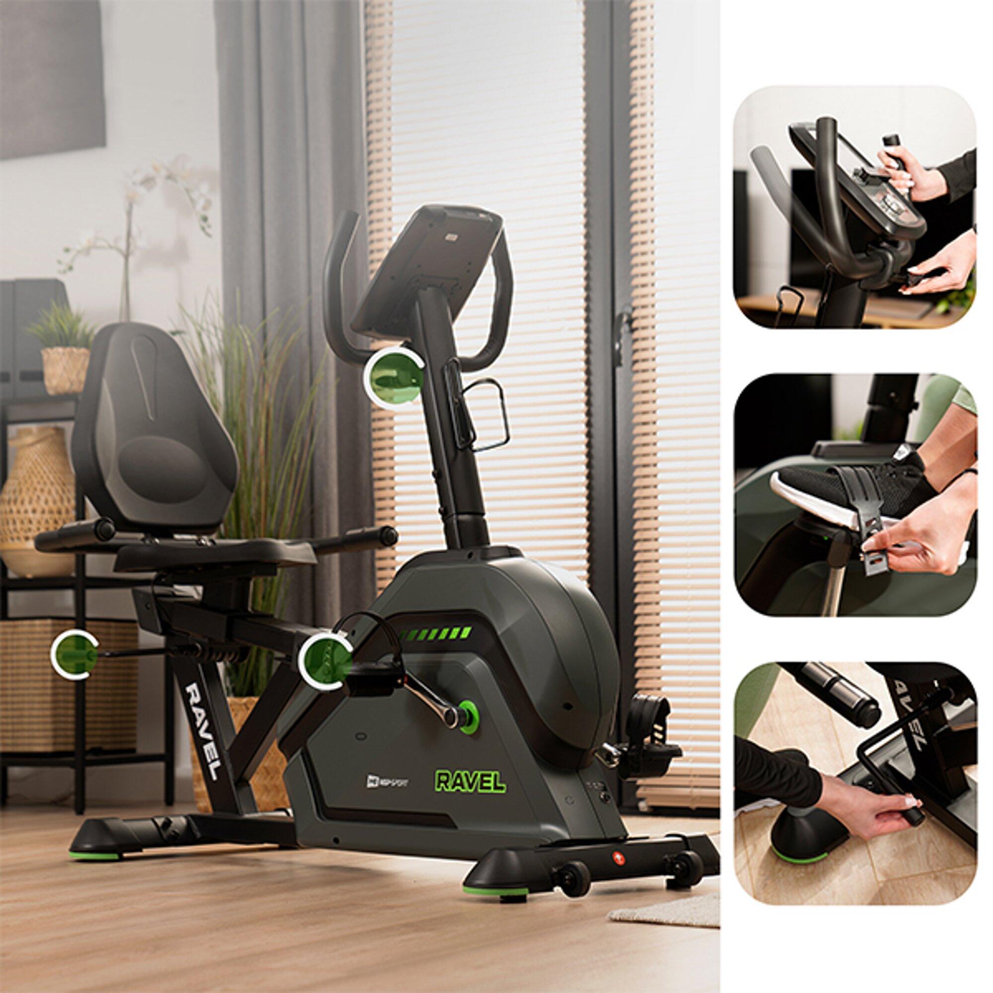 Bicicleta reclinada electromagnética HS-120L Ravel 3/7