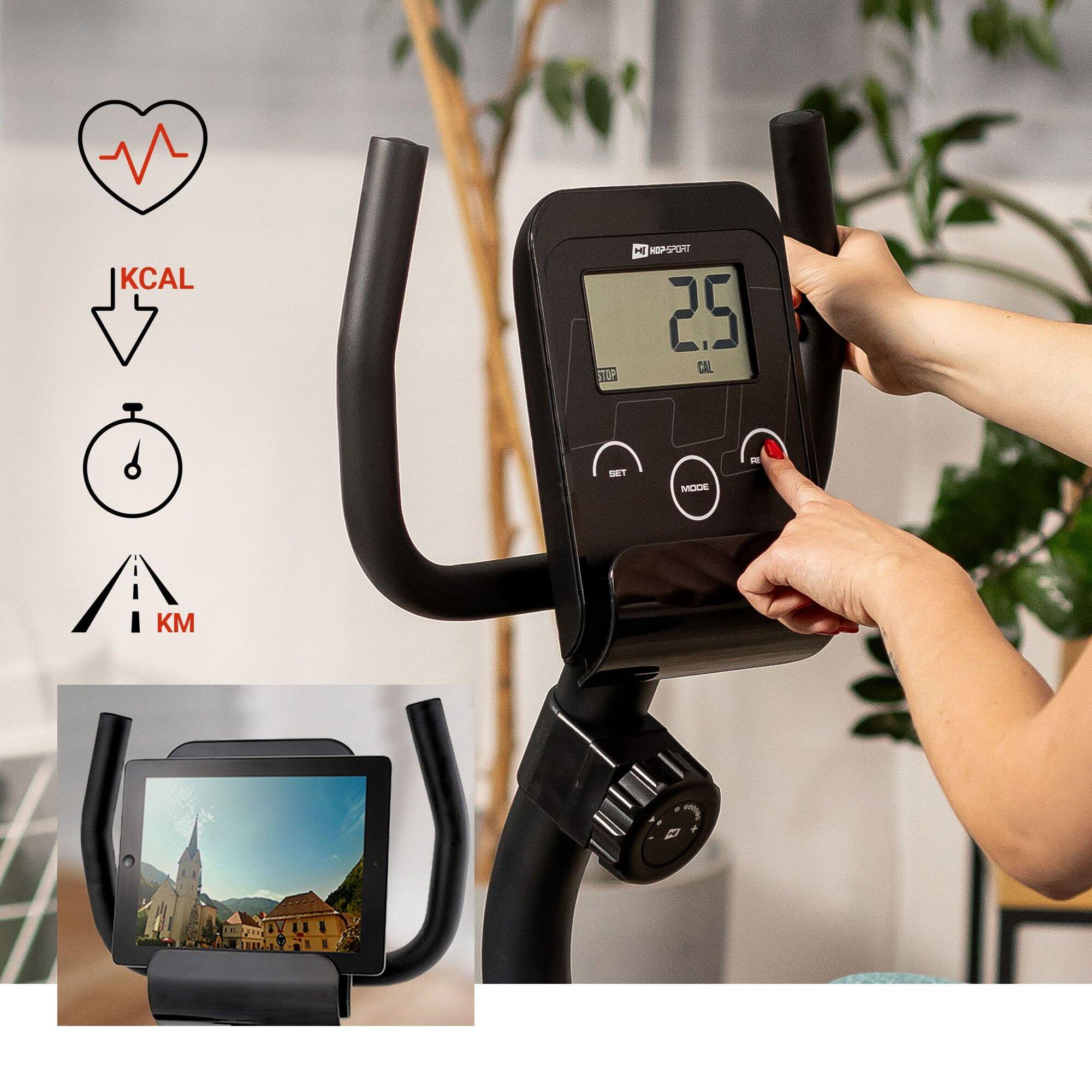 Rower stacjonarny treningowy leżący Hop-Sport Root