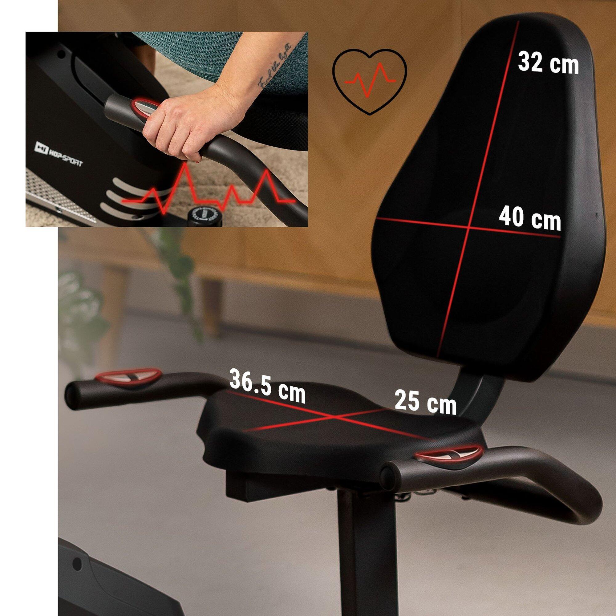 Vélo d'appartement allongé Hop-Sport Root 4/7