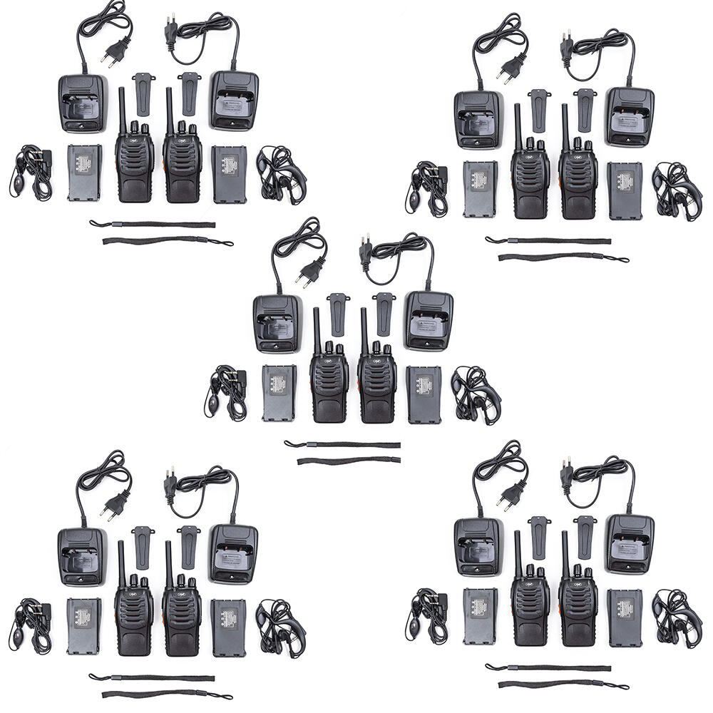 Pakket 10 PNI PMR R40 PRO Radio, batterijen, opladers en koptelefoon inbegrepen 3/6