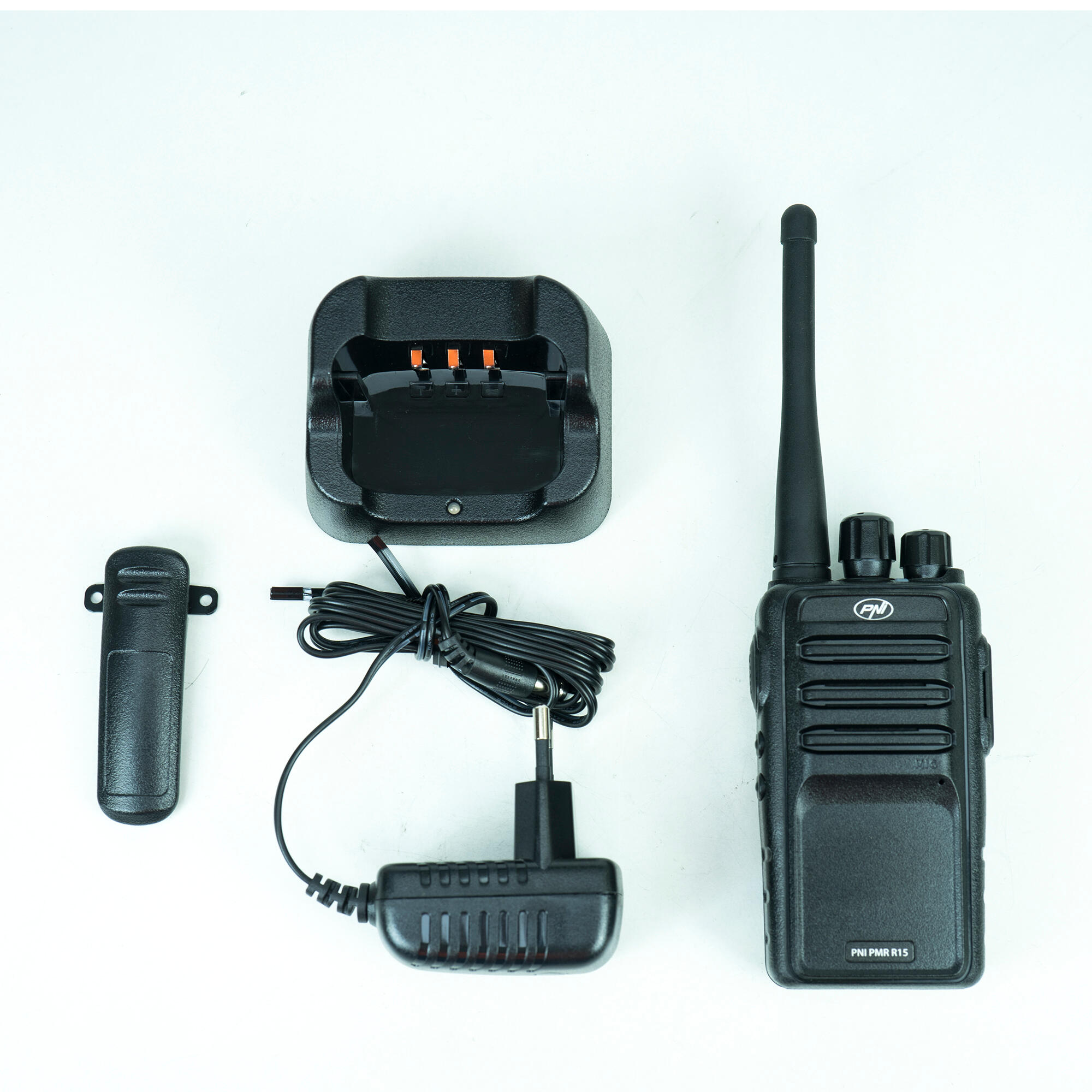 Radio portable professionnelle PNI PMR R15 0.5W, ASQ, TOT, moniteur, programmabl 6/6