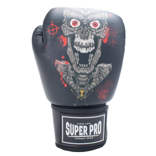 Super Pro Combat Gear (kick)Bokshandschoenen Leder SKULL 2/7