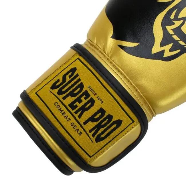 Super Pro Combat Gear Talent (kick)boxerské rukavice zlaté/černé 4/6