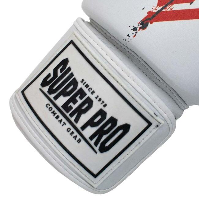 Manusi de Box Super Pro Combat Raven Rosu/Negru/Alb