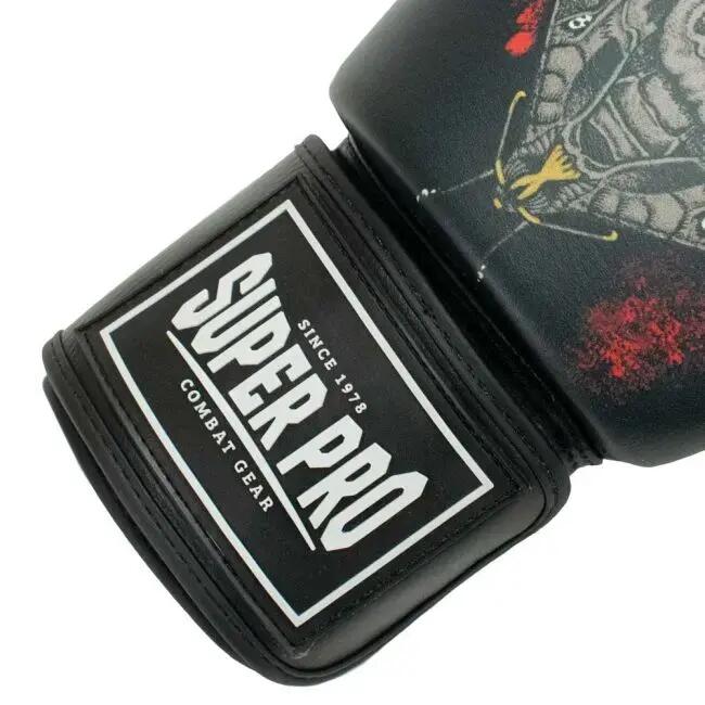 Manusi de Box Super Pro Combat Skull Negru/Gri 6/7