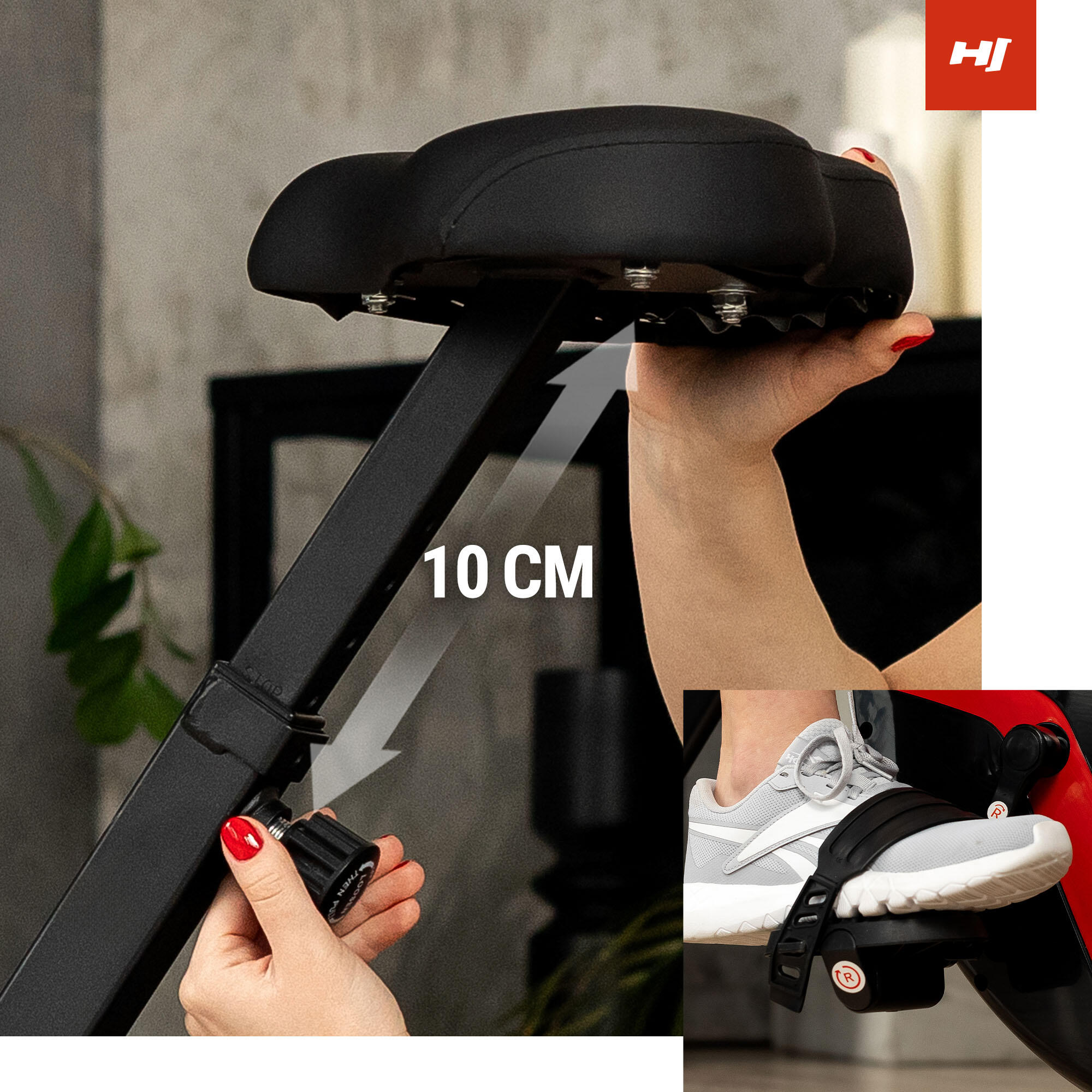 Vélo d'appartement pliable X-Bike Hop-Sport HS-3020X Quest, magnétique 2/7