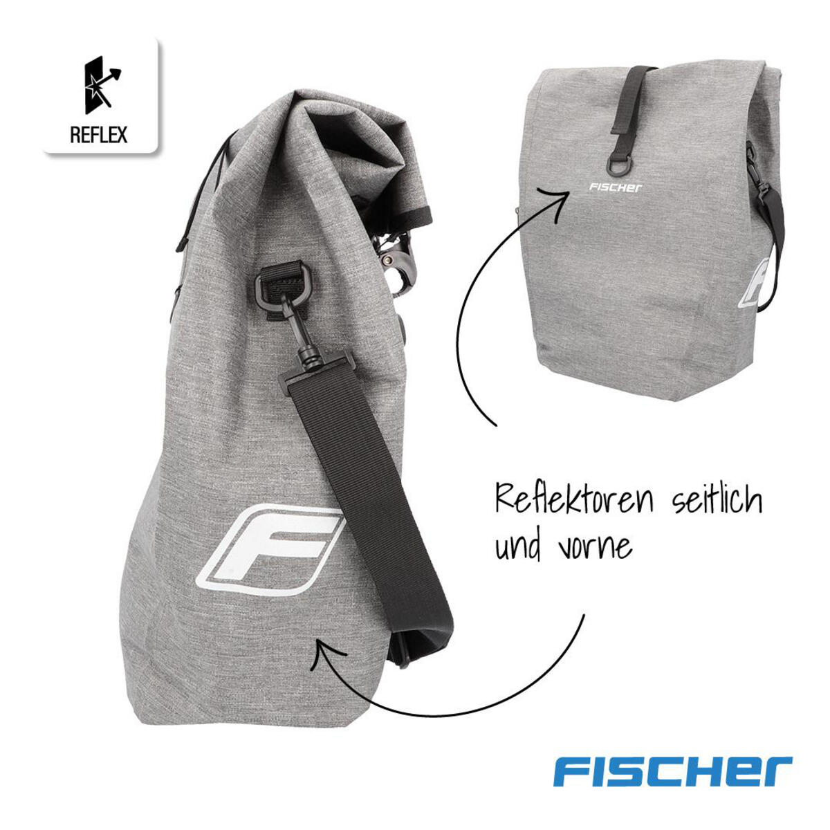 FISCHER Gepäckträgertasche PLUS Cita 2/7