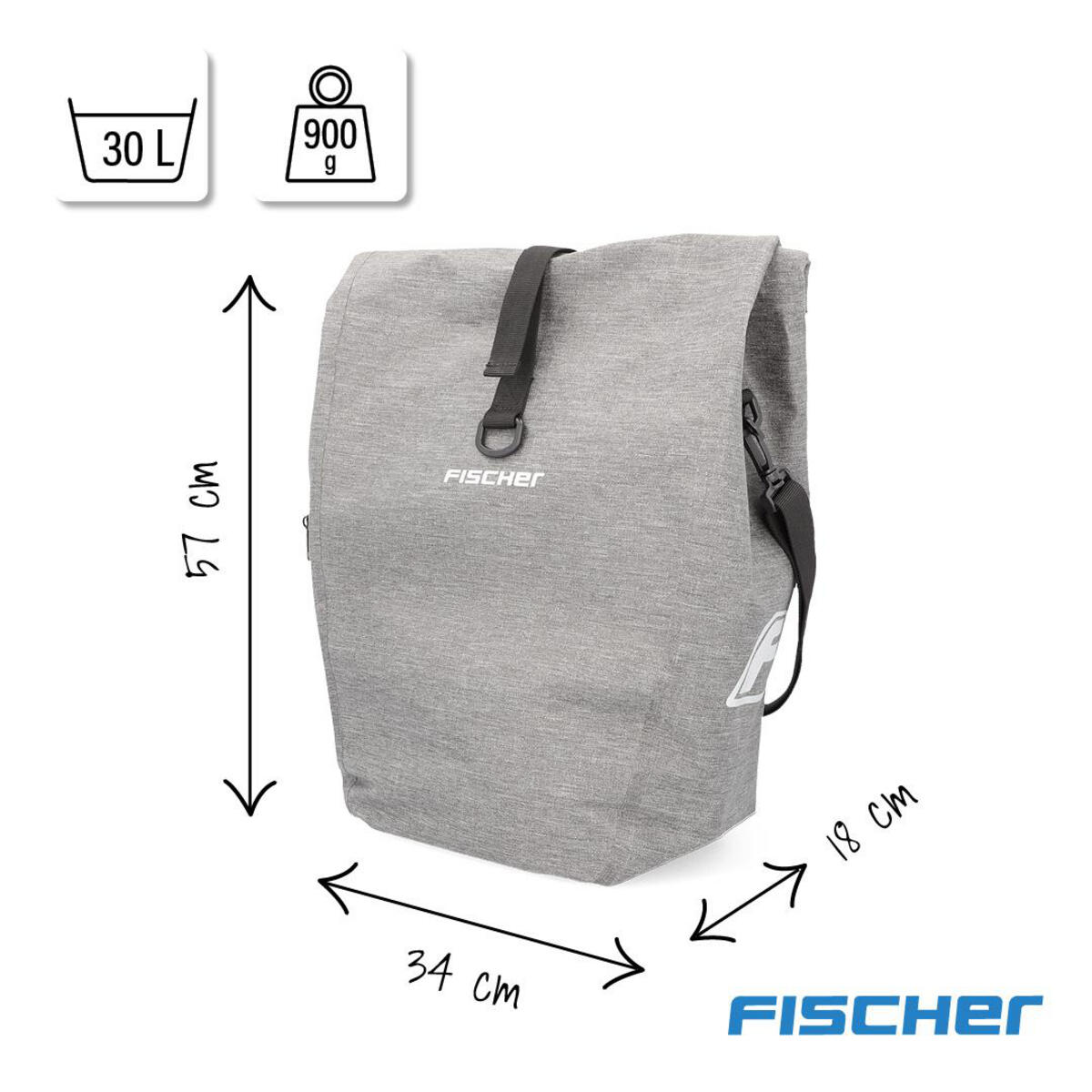 FISCHER Gepäckträgertasche PLUS Cita 4/7