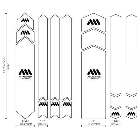 Kit protection de cadre - FULL 18 pièces - Transparent 3/4
