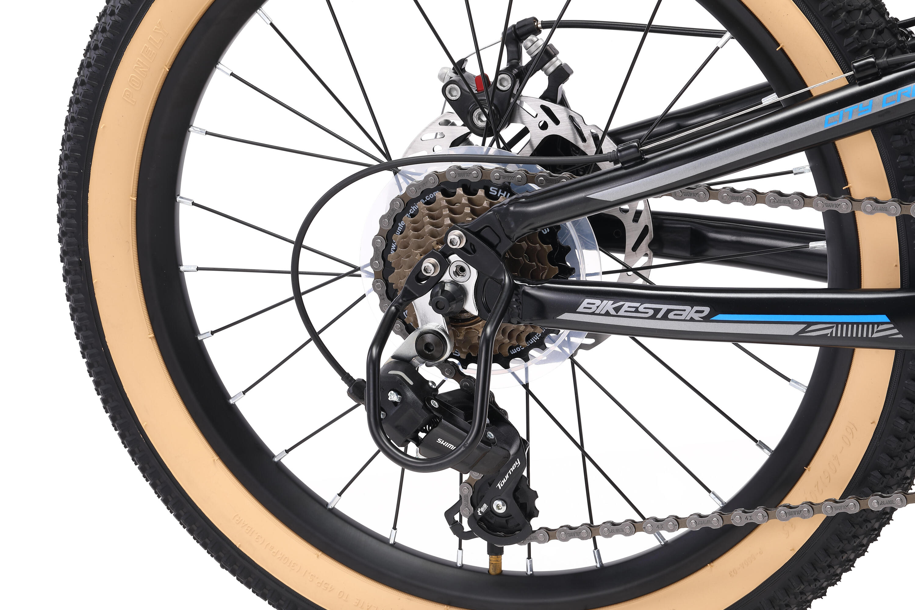 MTB 20" aluminium, Kinderrad 6 Jahre, hardtail, 21 Gang, Scheibenbremse 5/7
