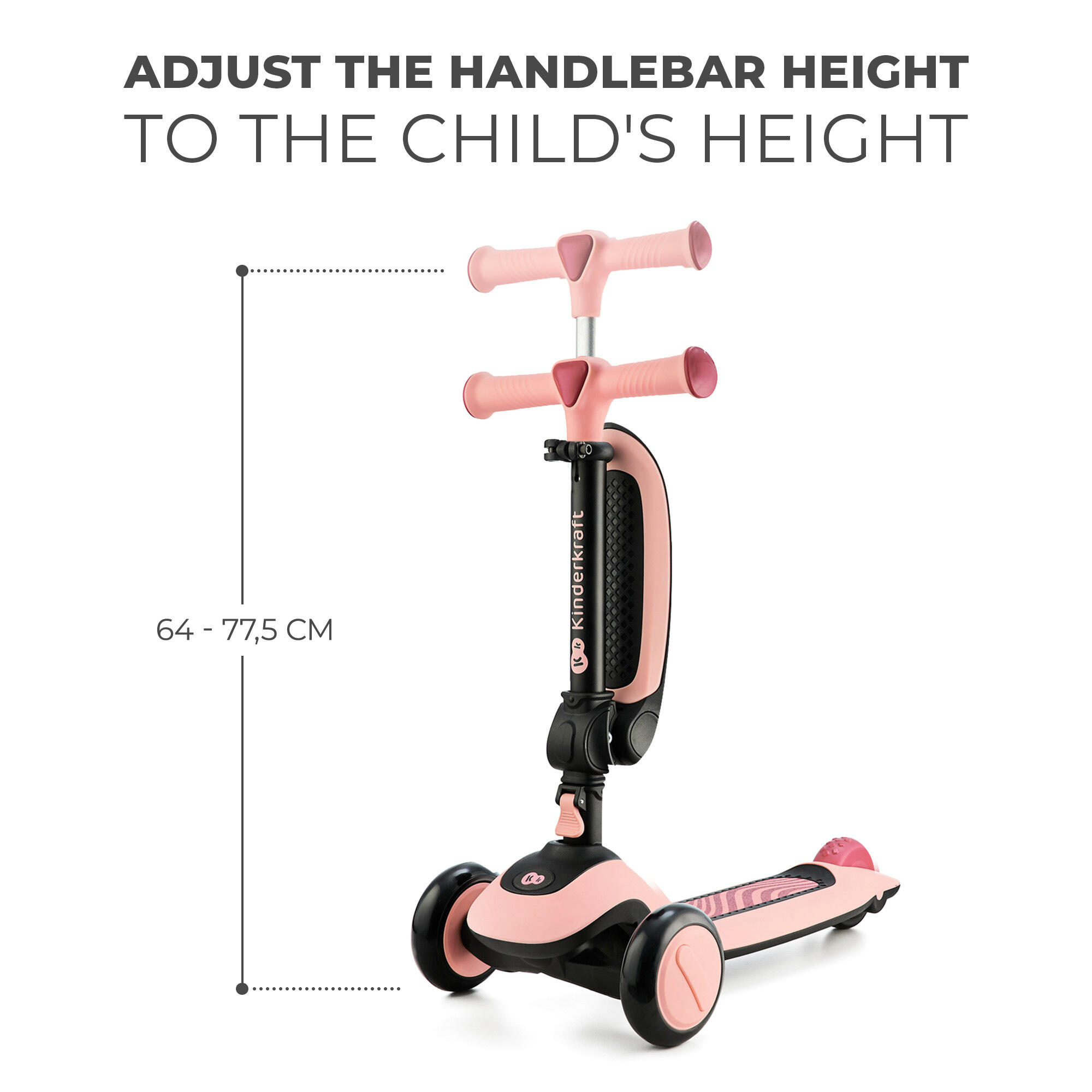 HALLEY roze kinderloopfiets en driewieler scooter 6/7