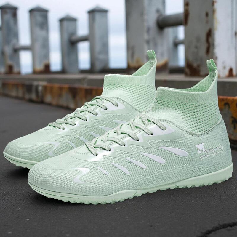 Ghete de fotbal MBrands, 8.8 cu glezna pentru teren sintetic 42 verde