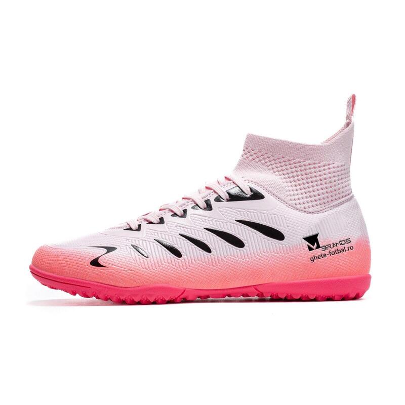 Ghete de fotbal MBrands, 8.8 cu glezna pentru teren sintetic 40 roz