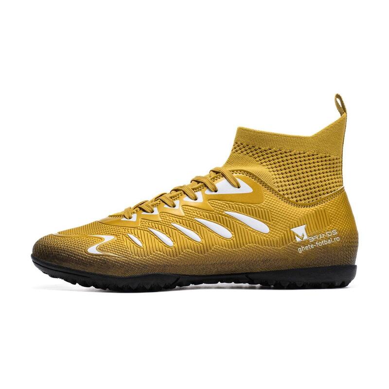 Ghete de fotbal MBrands, 8.8 cu glezna pentru teren sintetic 40 galben