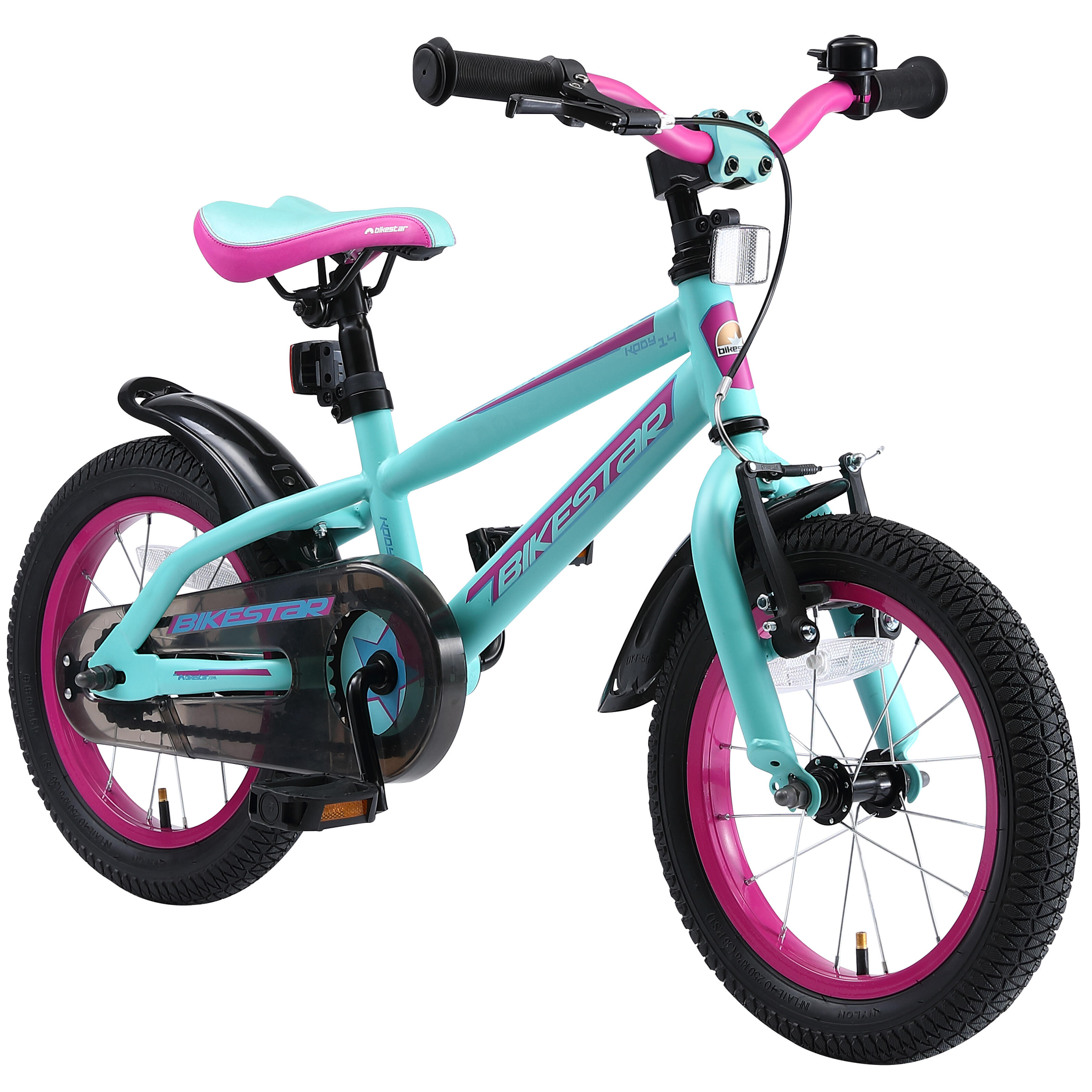 Bikestar - Vélo Enfant 14 Pouces À Partir De 3 - 5 Ans, Vtc Urban Jungle - Vélo Enfant - Bleu - 14" - Decathlon