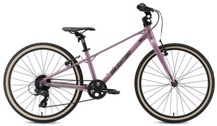 Vélo de ville 24" pour enfants 9 ans, VTC en aluminium léger 9 kg, 8 vitesses