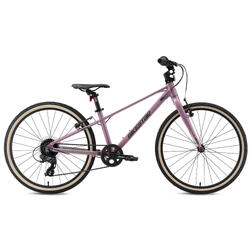 Vélo de ville 24" pour enfants 9 ans, VTC en aluminium léger 9 kg, 8 vitesses