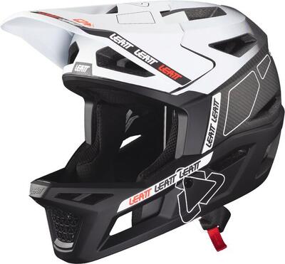 Casco MTB Gravity 6.0 V24 con calotta in carbonio e certificato DH Bianco Uomo