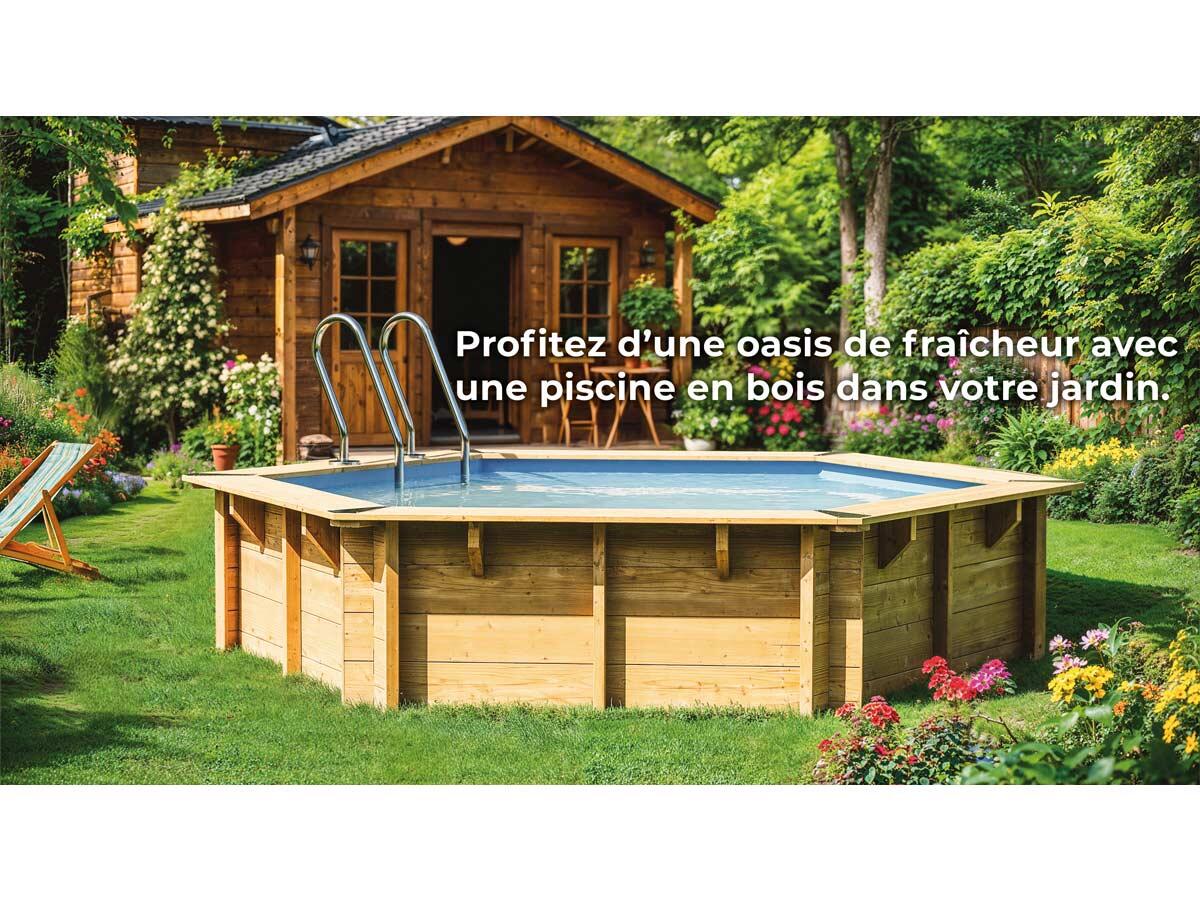 Piscina MADERA NATURAL Ø 500 x 127 cm 4/7