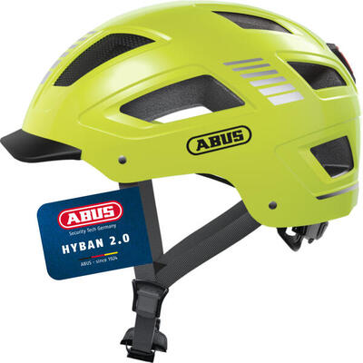 Abus hyban 2.0 fietshelm signal geel maat l 56-61cm