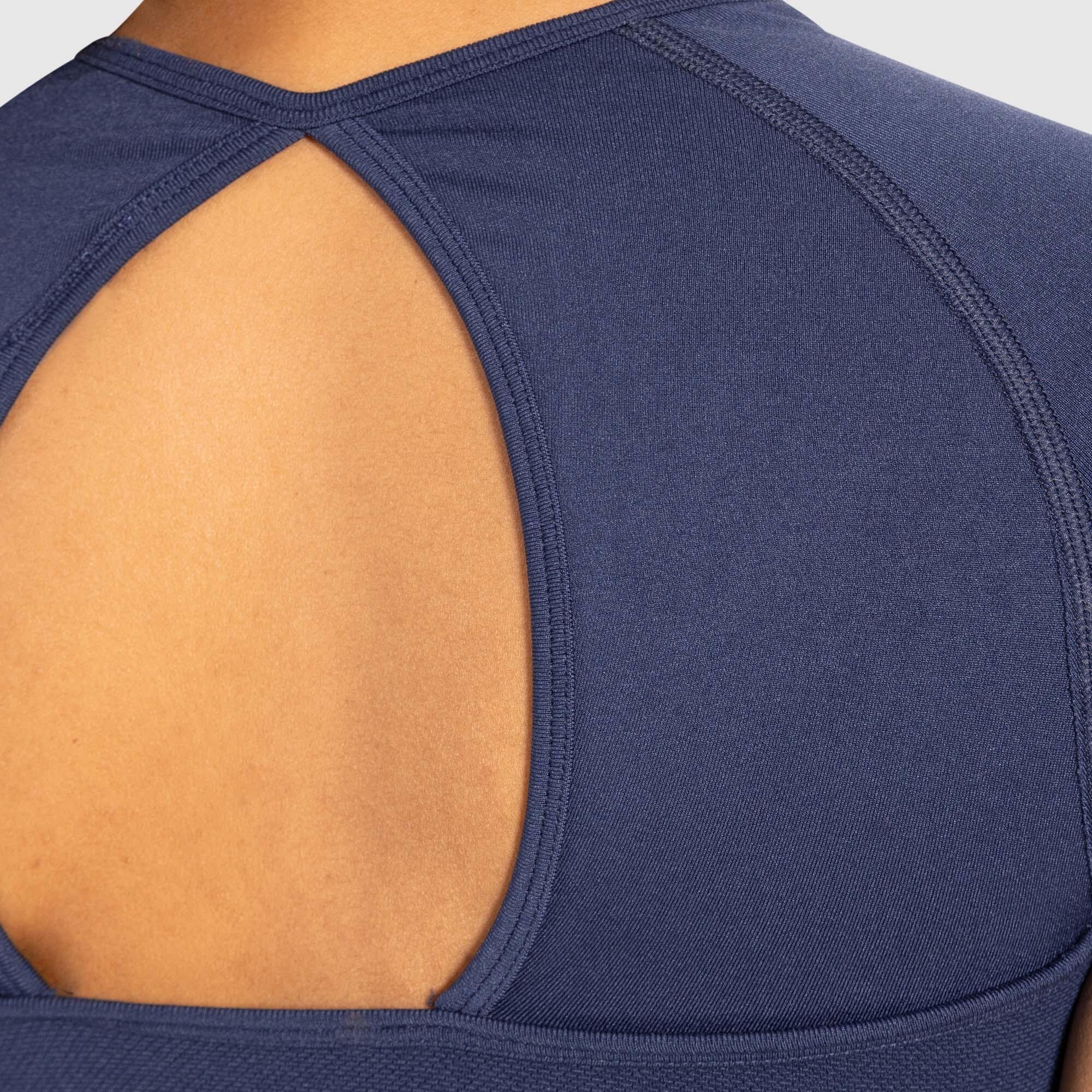Damen Crop Shirt Soheli Marineblau 5/5