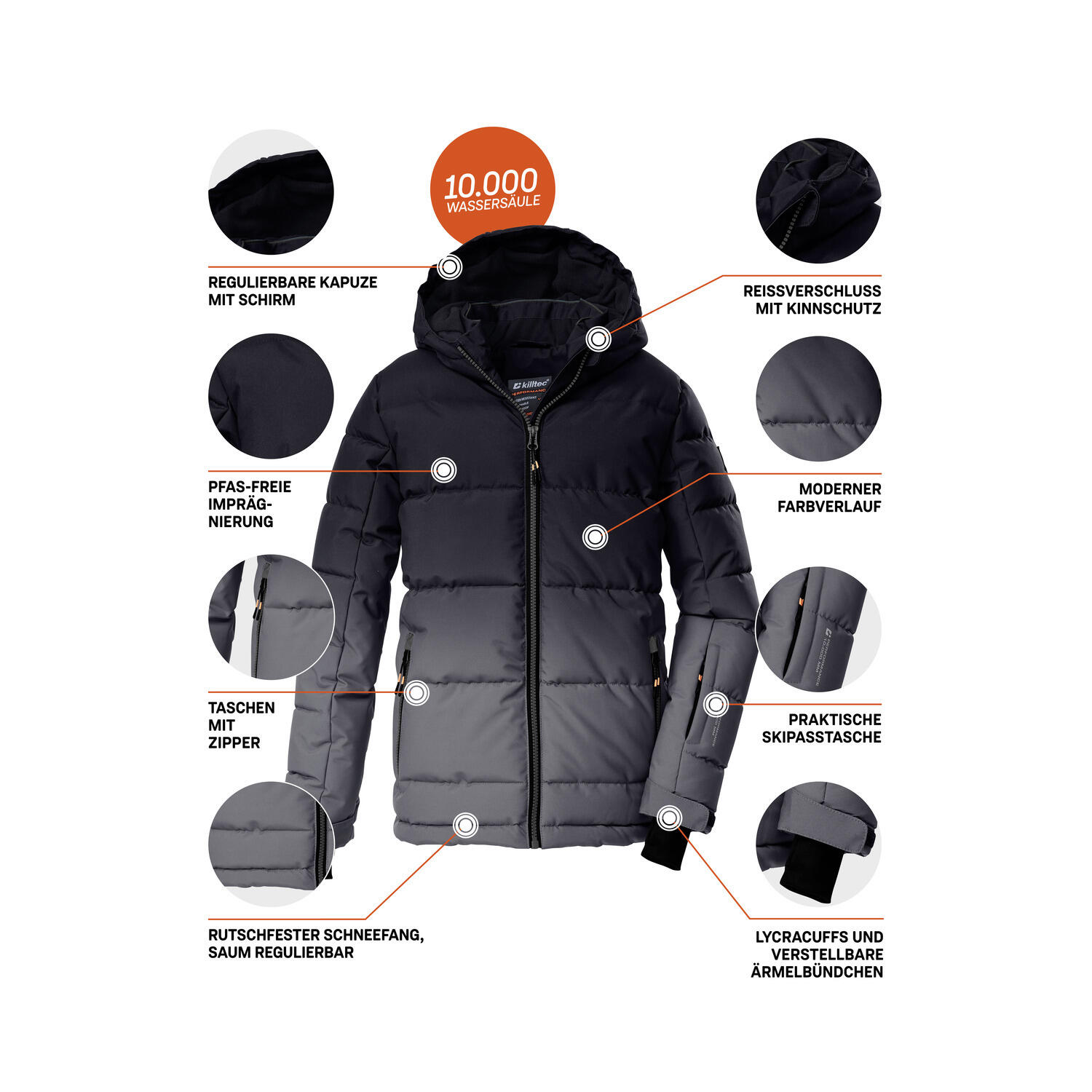Jungen, Kinder Steppjacke KSW 382 BYS QLTD JCKT 5/6