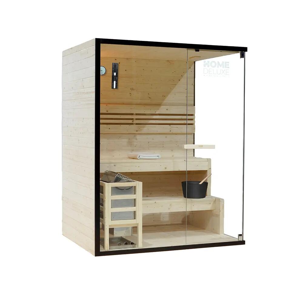 Sauna tradicional SHADOW L - 150 x 120 cm para 3 personas 10/11