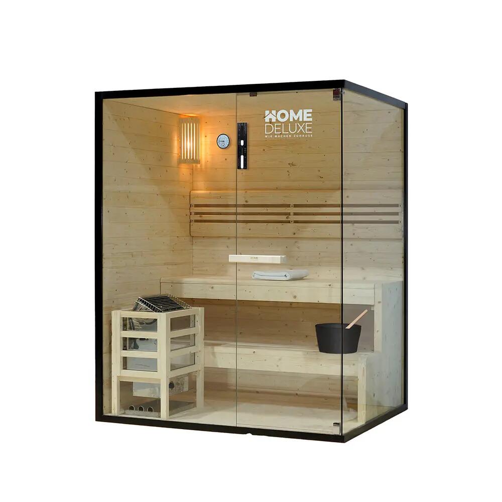 Sauna tradicional SHADOW L - 150 x 120 cm para 3 personas 11/11
