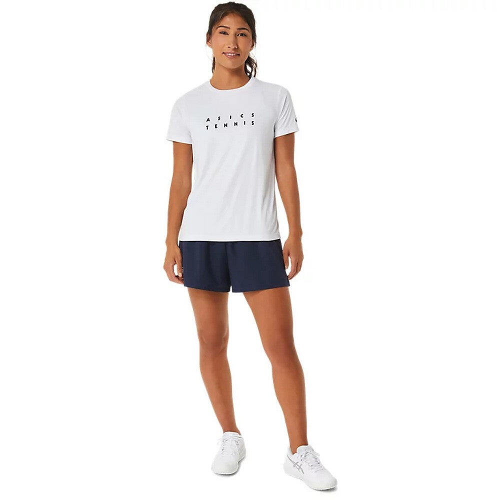 ASICS T-shirt Asics Court Donna bianco manica corta