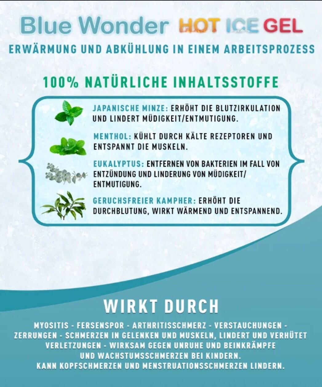 Blue Wonder Schmerzgel – natürlich gegen Muskel- & Gelenkschmerzen Roll-On 3/3