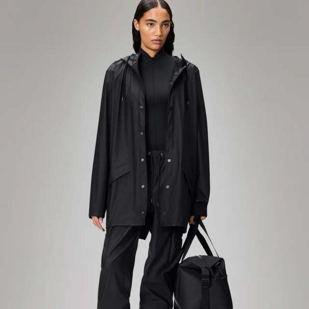 Giacca Rains Modello Jacket V3 Colore Nero 4/5