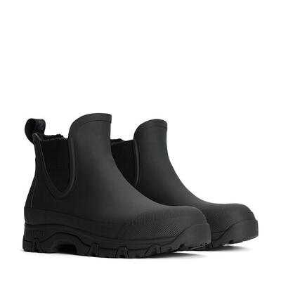 Wasserdichte Winter Chelsea-Boots Garpa Pile Schwarz