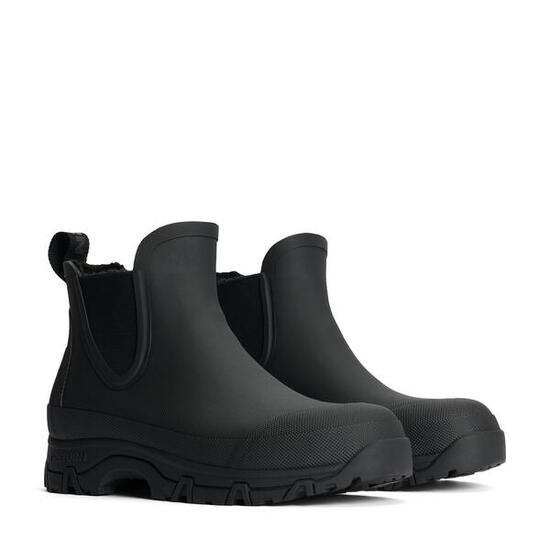 Wasserdichte Winter Chelsea-Boots Garpa Pile Schwarz