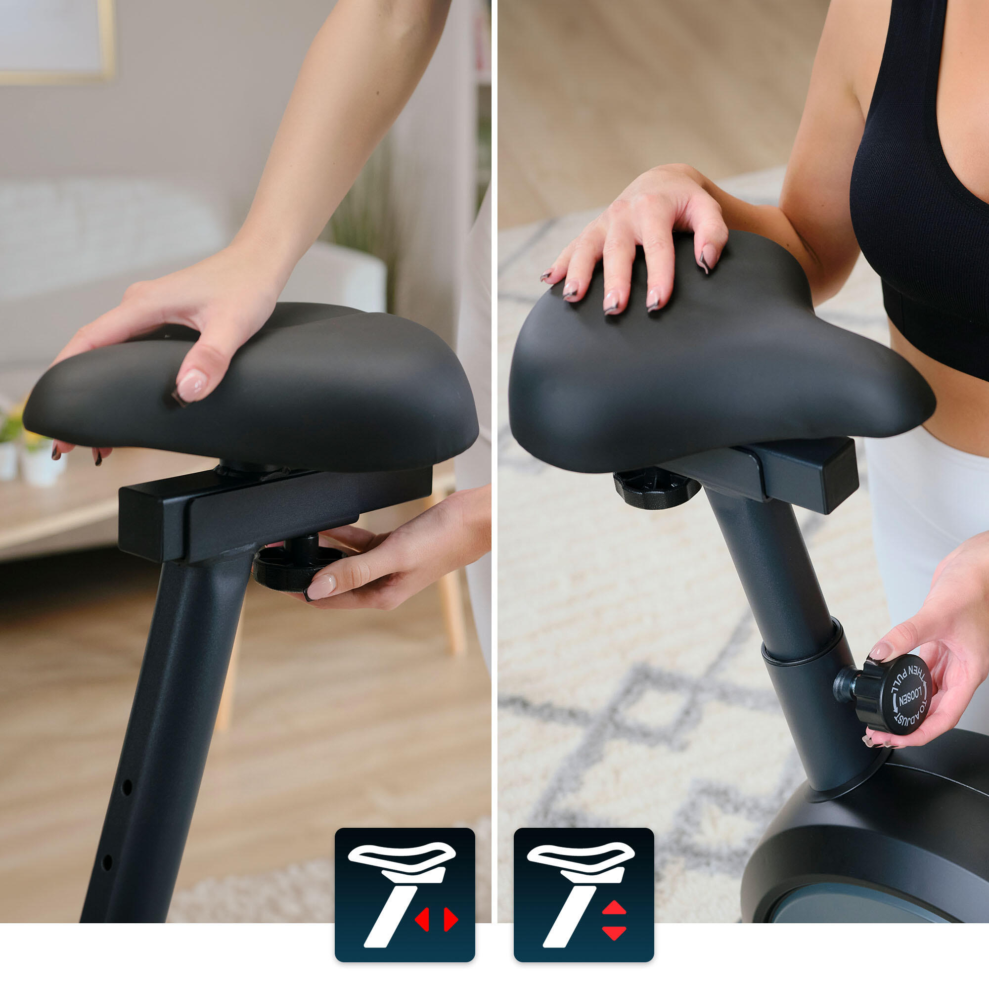 Magnetisches Trainings-Heimfahrrad Hop-Sport Spark 3/7