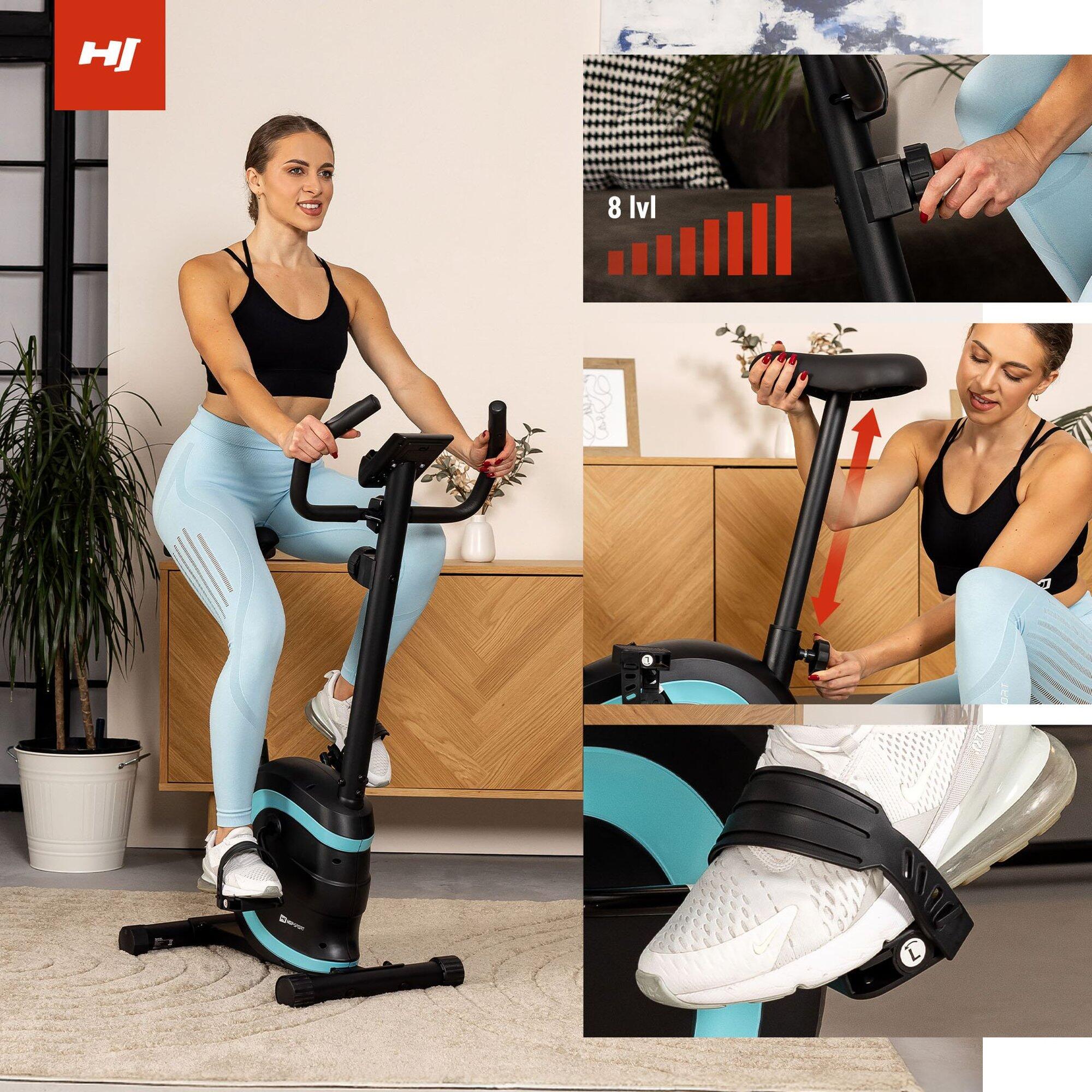 Vélo d'appartement magnétique avec capteurs de pulse Hop-Sport HS-015H Vox 3/7