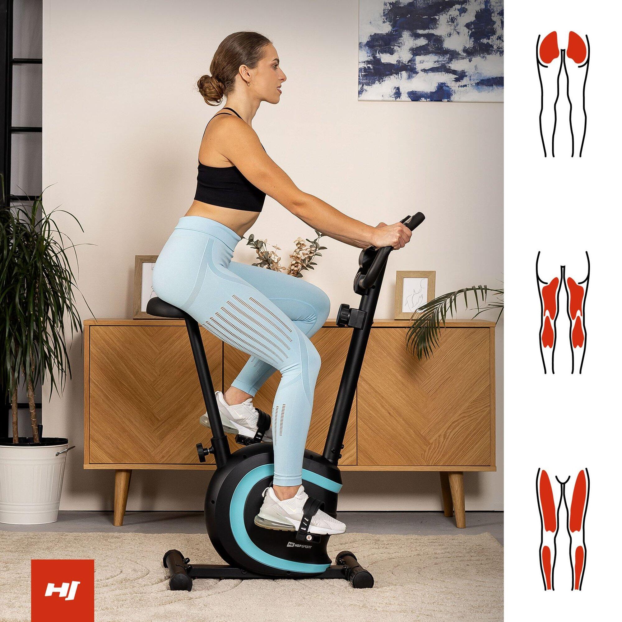 Vélo d'appartement magnétique avec capteurs de pulse Hop-Sport HS-015H Vox 5/7