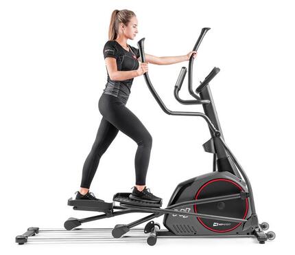 Vélo elliptique électromagnétique connecté, Hop-Sport HS-095CF Prizm, Noir