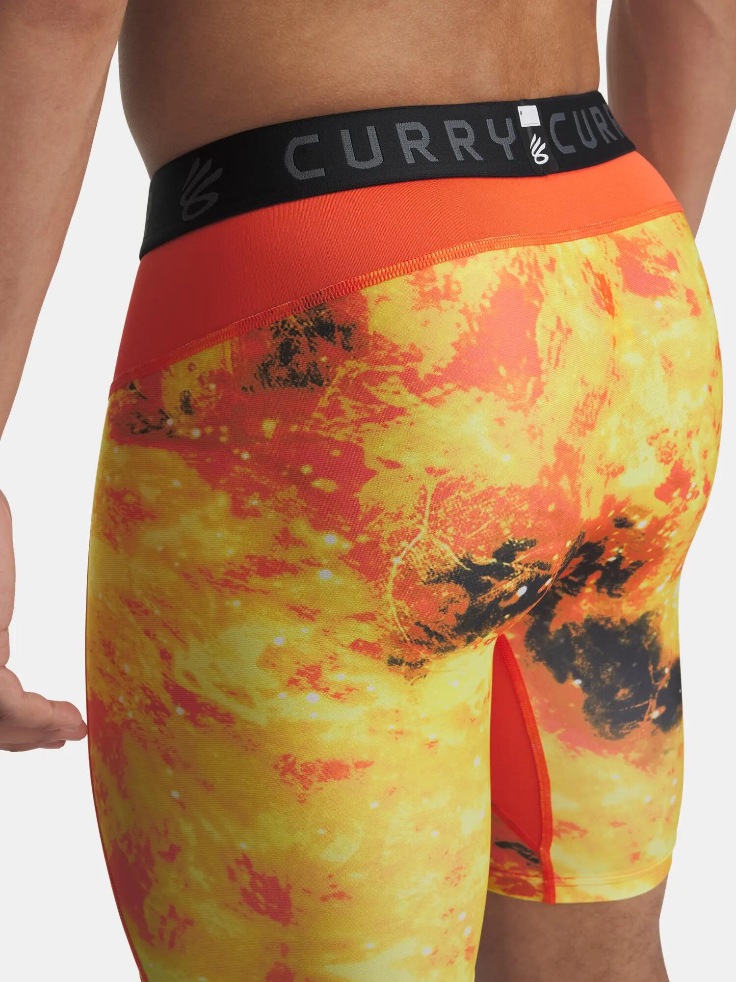 Short De Compression HEATGEAR Adulte (Noir / Rouge) 3/4