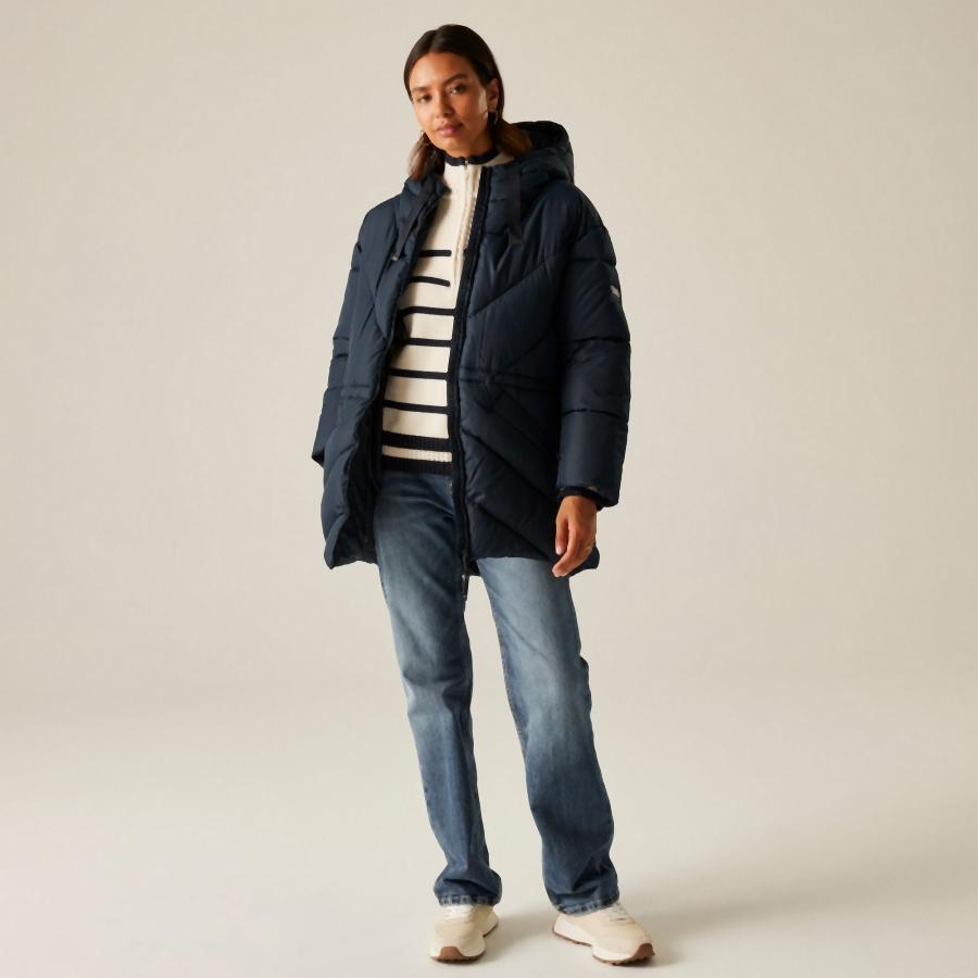 Daunenjacke  mit Kapuze, Damen Regatta Rusey 5/6