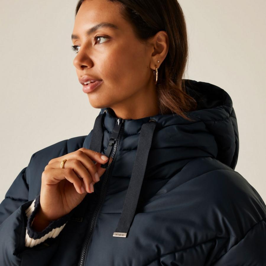 Daunenjacke  mit Kapuze, Damen Regatta Rusey 4/6