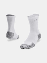 Chaussettes mi-hautes Under Armour ArmourDry Run Cushion Blanc Unisexe