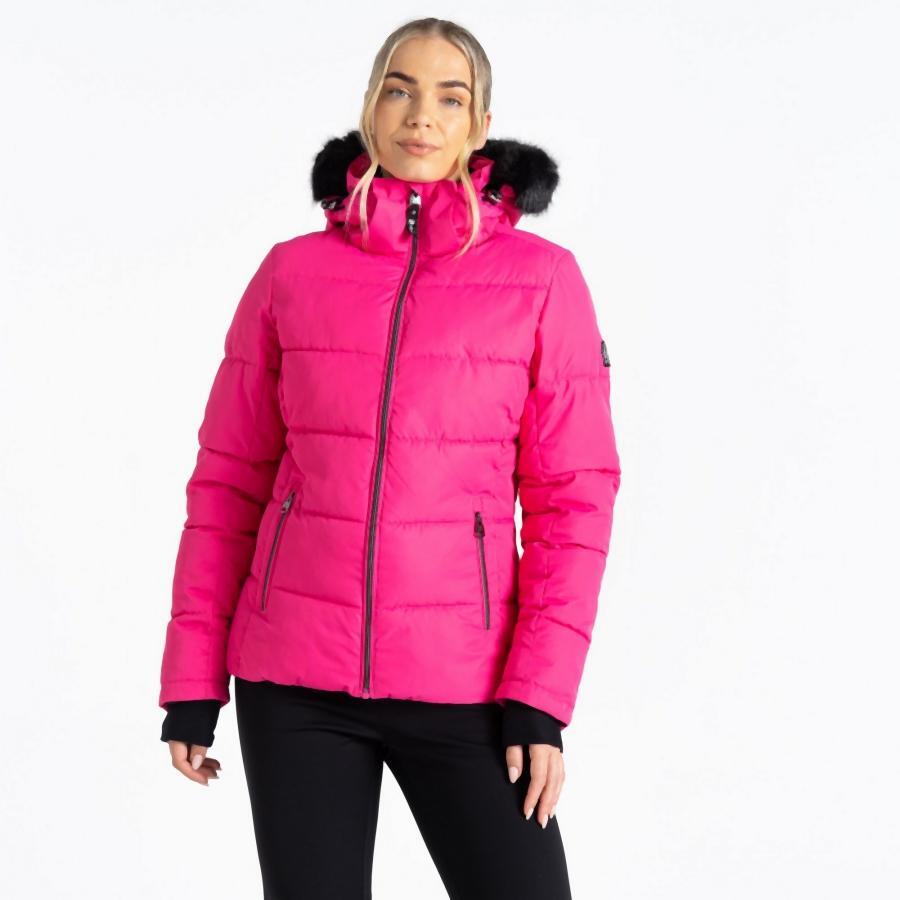 Chaqueta esquí mujer impermeable Dare 2b Glamorize Iv, rosa 3/7