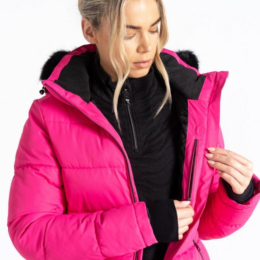 Chaqueta esquí mujer impermeable Dare 2b Glamorize Iv, rosa 7/7