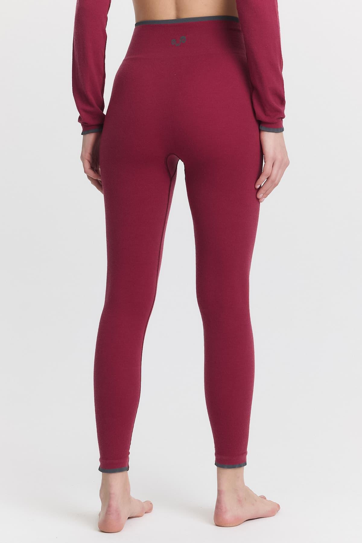 Legginsy merino termoaktywne turystyczne damskie Woolona Bianca 4/4