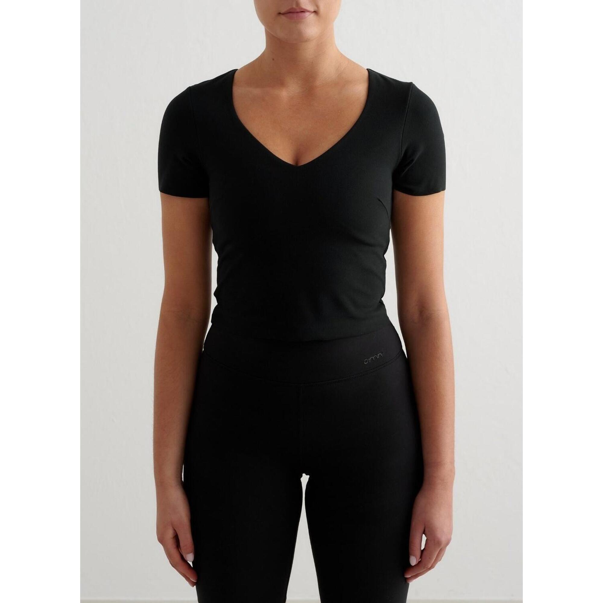 Aim'n - Femme Soutien-gorge De Sport Manches Courtes Bralette Noir - Brassière - Noir - 32 3xs - Decathlon