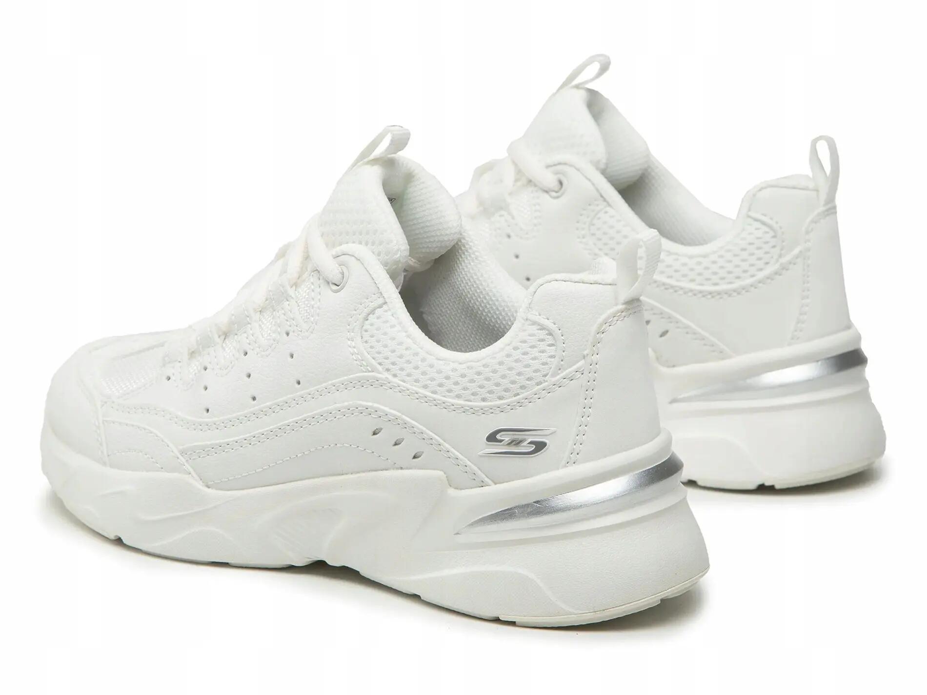 BUTY damskie SKECHERS BOBS BAMINA 117355-OFWT białe niskie na co dzień 39,5 4/6